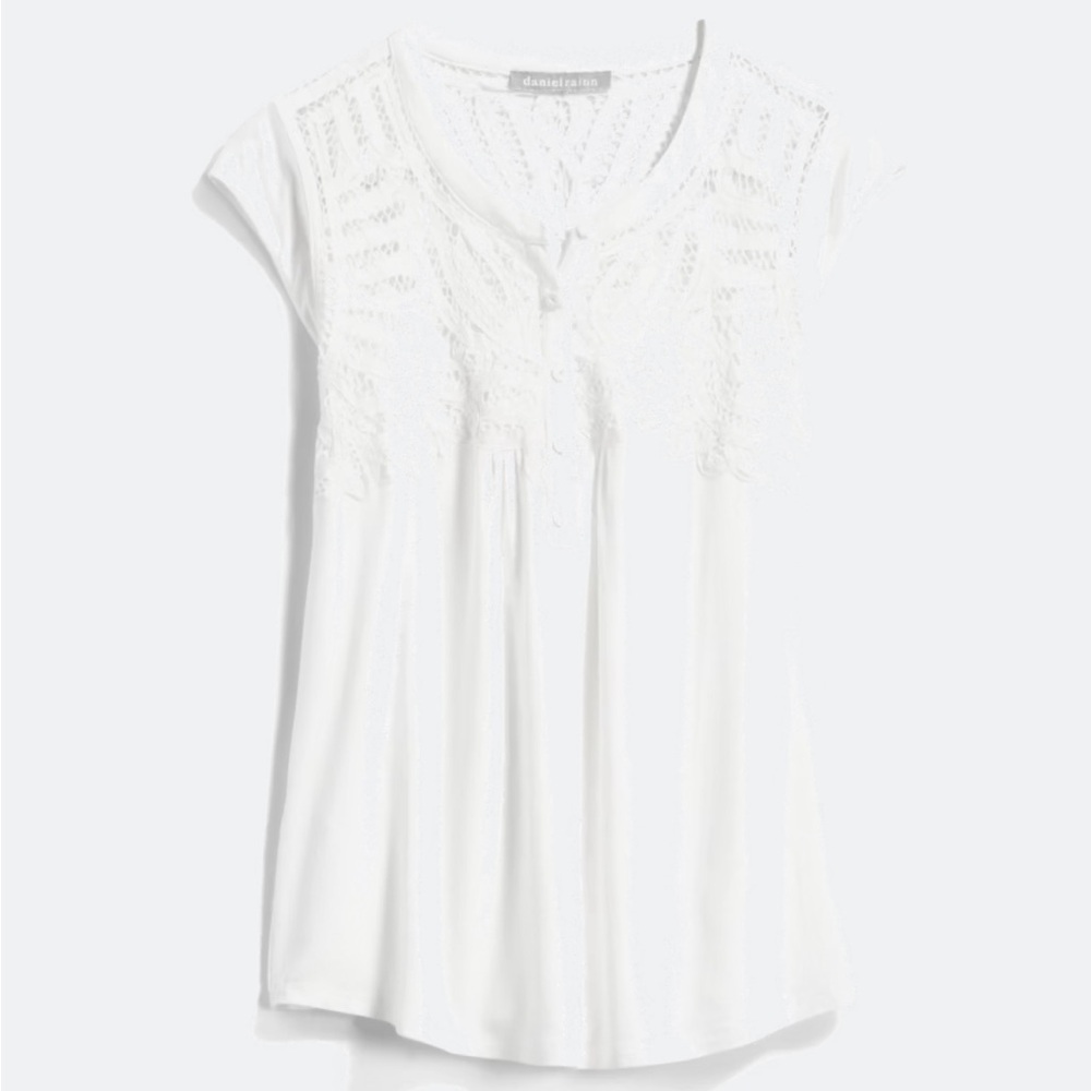 Daniel Rainn White Lace Blouse